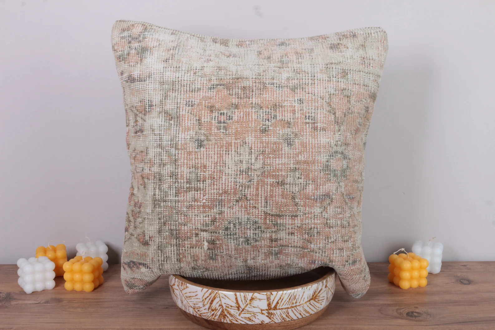 Rug Pillow Cover,Living room Pillows 20''x 20'',Decorative Pillows,Throw Pillow,Wool Pillow,Anato... | Etsy (US)