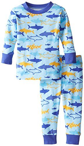 New Jammies Baby Boys Pajama Set Sharks, Blue, 18 Months | Amazon (US)
