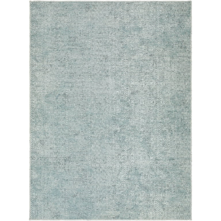 Better Homes & Gardens Boho Circles Washable Non-Skid Area Rug, Blue, 5' 3" x 7' | Walmart (US)