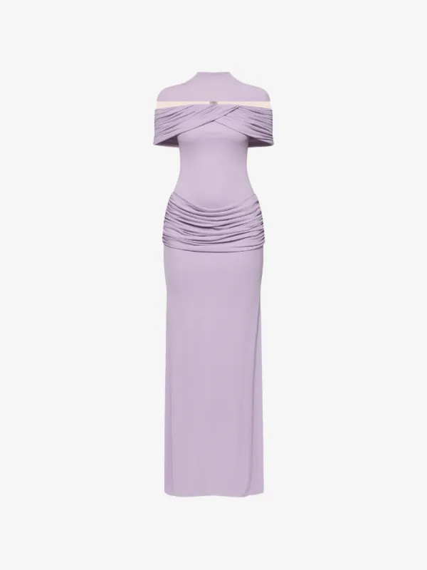 Marlene cutout-shoulder maxi dress | Farfetch Global