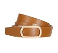 SUOSDEY Women Leather Ratchet Belt for Jeans Pants with Gold Automatic Sliding Buckle,Ladies Dres... | Amazon (US)