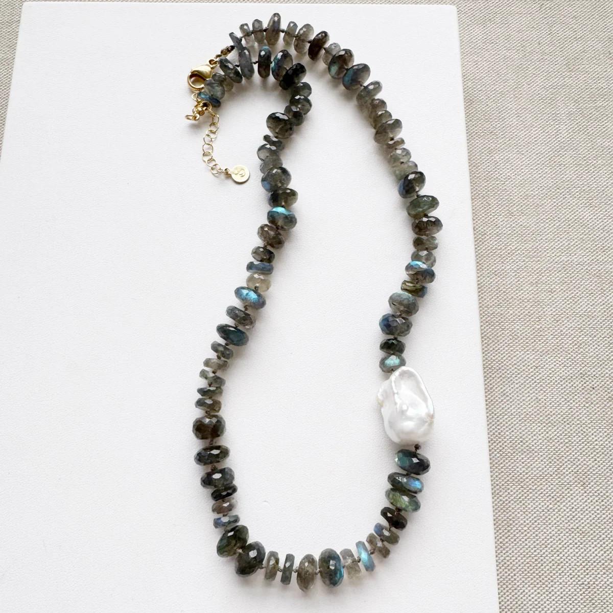 Saltwater Labradorite Necklace | Sarah Cornwell Jewelry