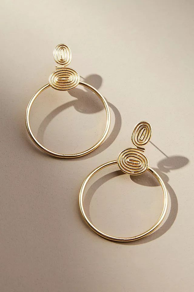 Swirl Hoop Earrings | Anthropologie (US)