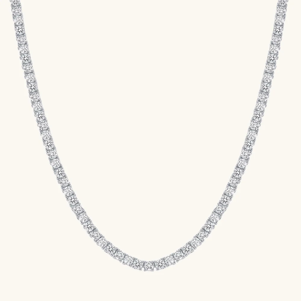 Natural Diamond Tennis Necklace | Happy Jewelers