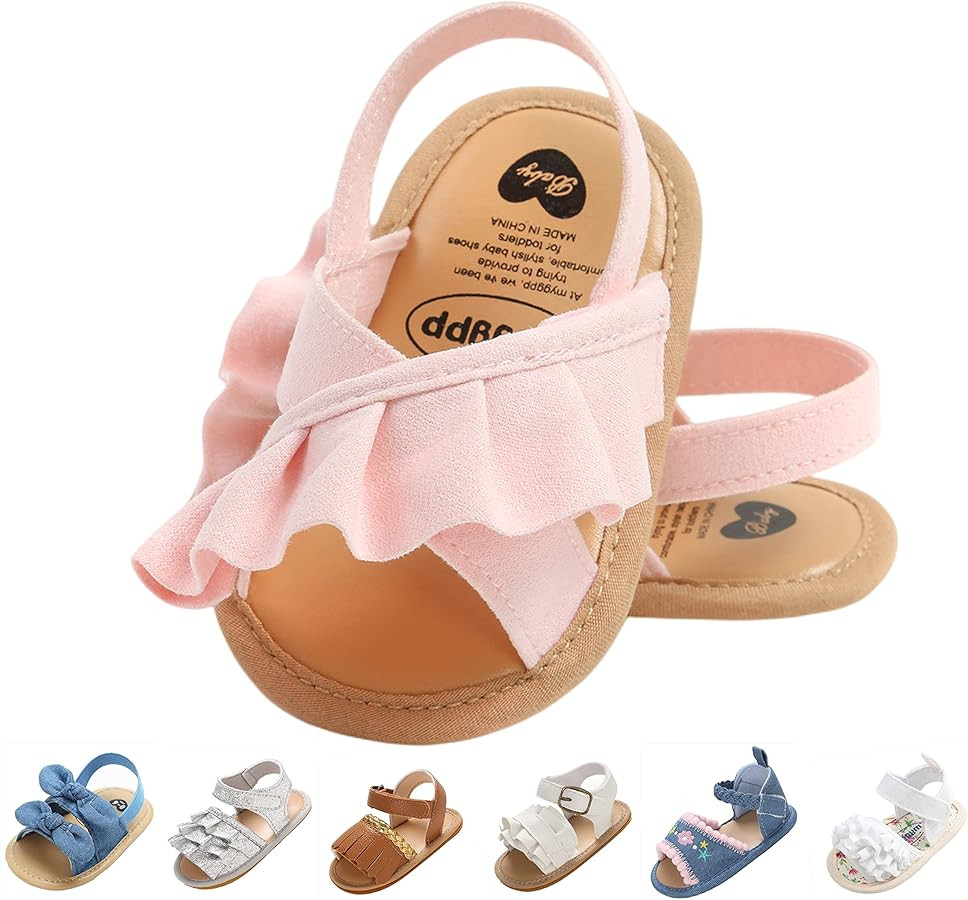 Baby Girls Sandals Summer Shoes Outdoor First Walker Toddler Girls Shoes for Summer | Amazon (US)