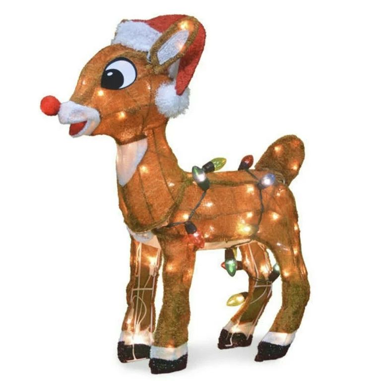 Christmas Lights Indoor Reindeer Decorations Warm Powered Fairy Lighting for Xmas Gifts Clear Dee... | Walmart (US)
