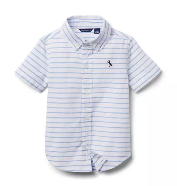 Striped Puffin Oxford Shirt | Janie and Jack