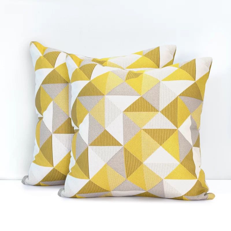 Banh Geometric Indoor/Outdoor Throw Pillow | Wayfair North America