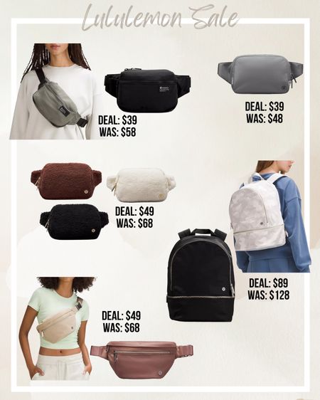 Lululemon sale!  Belt bags and backpacks - great gift for tweens, teens, college students - gifts for her 

#LTKCyberWeek #LTKGiftGuide #LTKsalealert