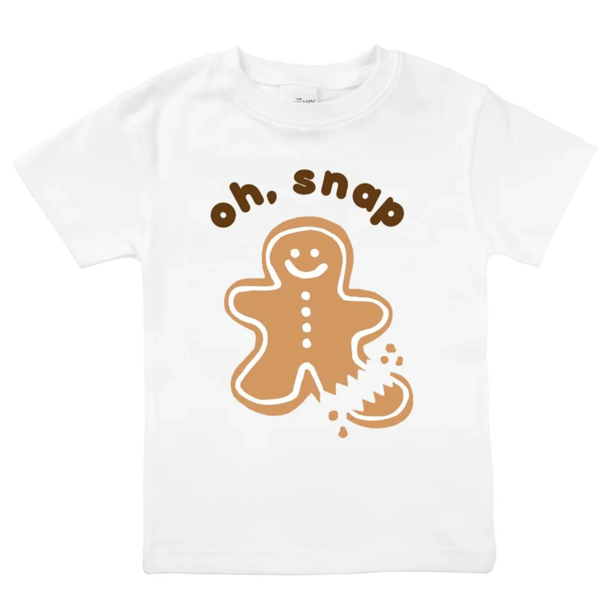 Oh Snap Gingerbread Man Tee, White | SpearmintLOVE