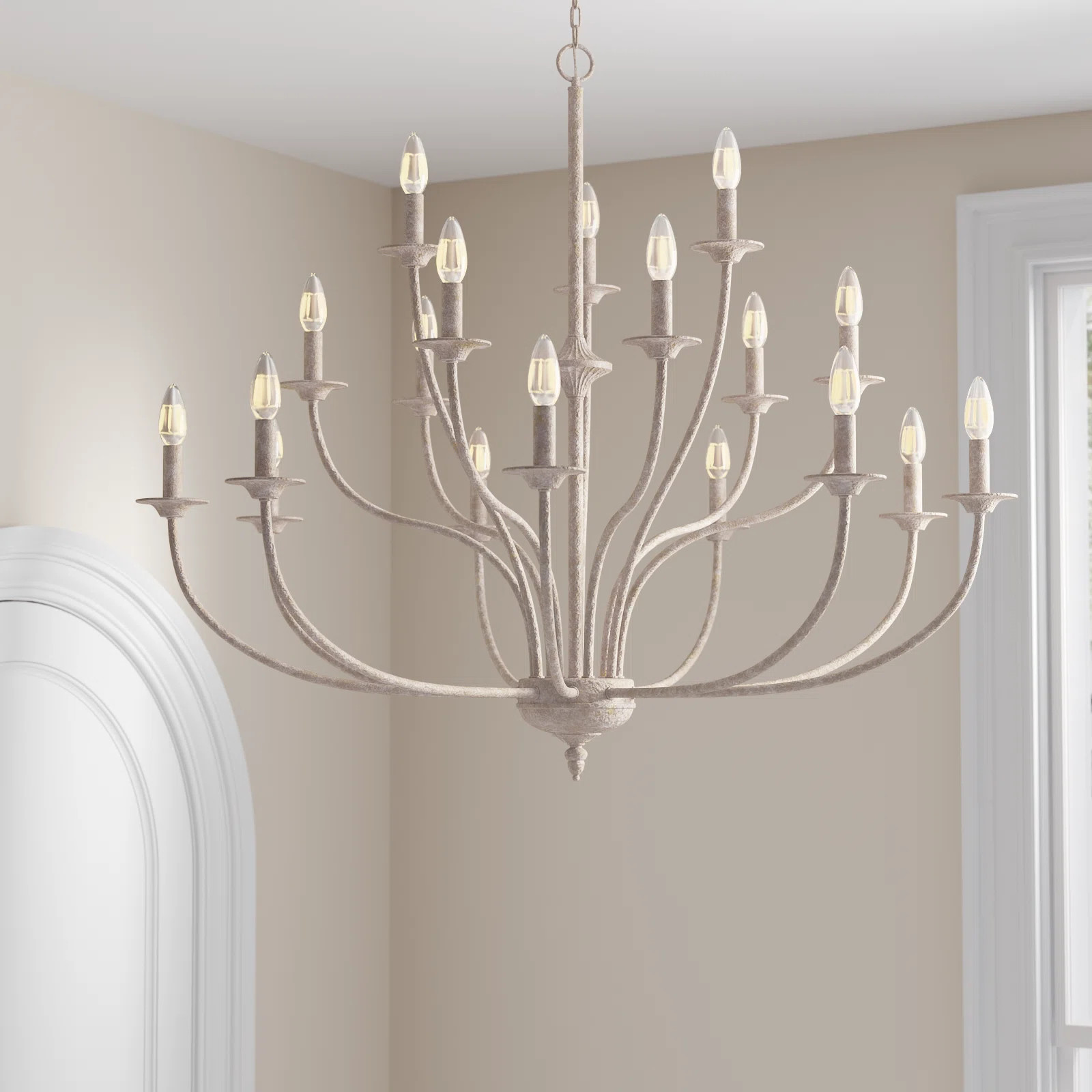 Waverly 18-Light Dimmable Traditional Chandelier | Wayfair North America