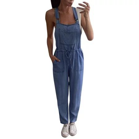 Zlekejiko Dungarees Jumpsuits Bib Jeans Trousers Denim Overalls One-Piece Women Pants Long Women s J | Walmart (US)