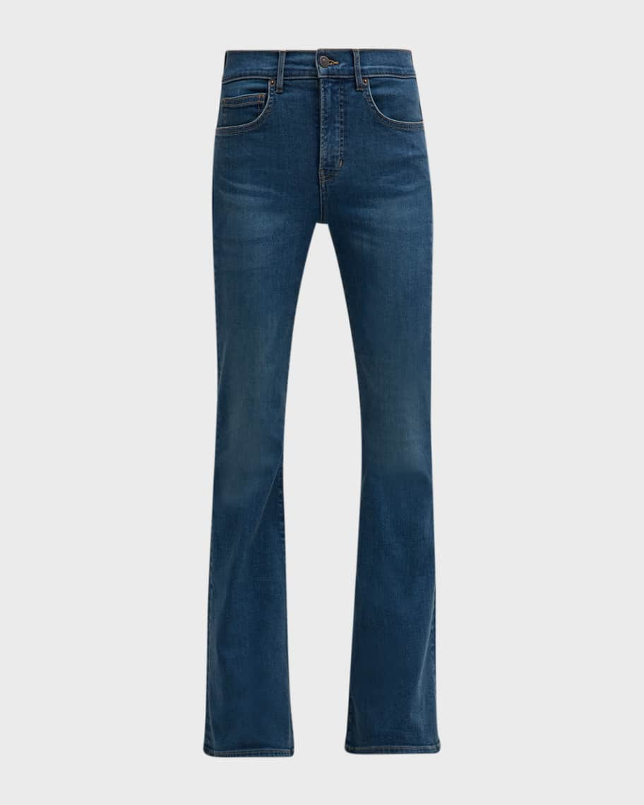 Veronica Beard Beverly High-Rise Skinny Flare Jeans | Neiman Marcus