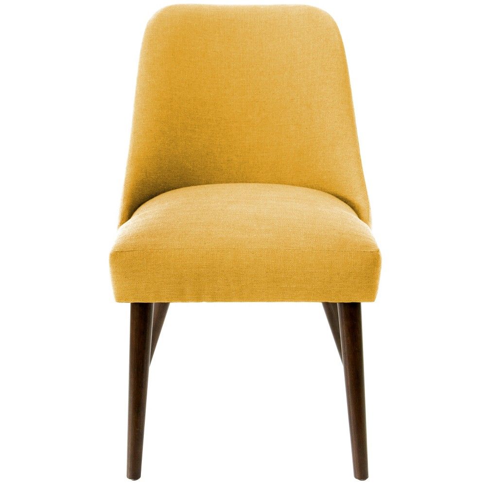 Geller Modern Dining Chair Yellow Linen - Project 62 | Target