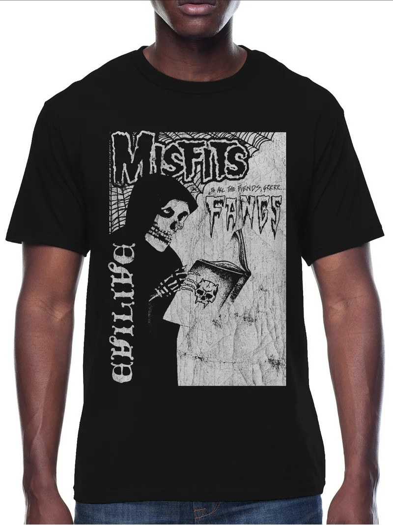 Misfits, Men's & Big Men's Halloween Graphic Tee, Fangs, Sizes XS-3XL | Walmart (US)