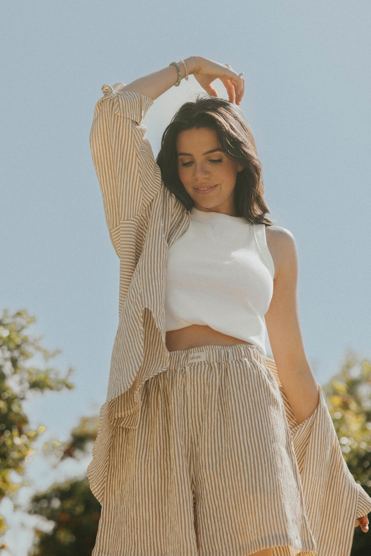 Hampton Classic Striped Button Down | Umber | Altair The Label