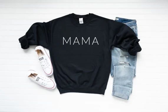 Mama Sweatshirt, Mommy & Me Sweatshirt, Black Sweatshirt, Mommy and Me Shirt, Mama and Mini, Best... | Etsy (US)