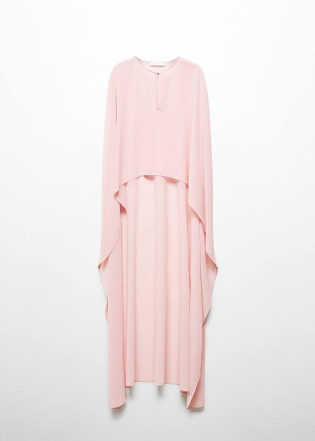 Asymmetric semi-transparent cape -  Women | Mango United Kingdom | MANGO (UK)