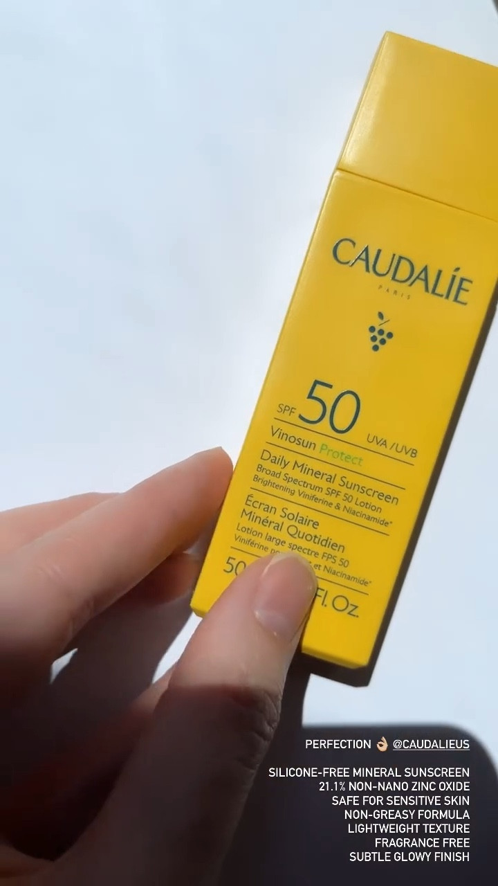 Caudalie SPF 50
SILICONE-FREE MINERAL SUNSCREEN
21.1% NON-NANO ZINC OXIDE
SAFE FOR SENSITIVE SKIN
NON-GREASY FORMULA
LIGHTWEIGHT TEXTURE
FRAGRANCE FREE

#LTKBeauty #LTKSeasonal