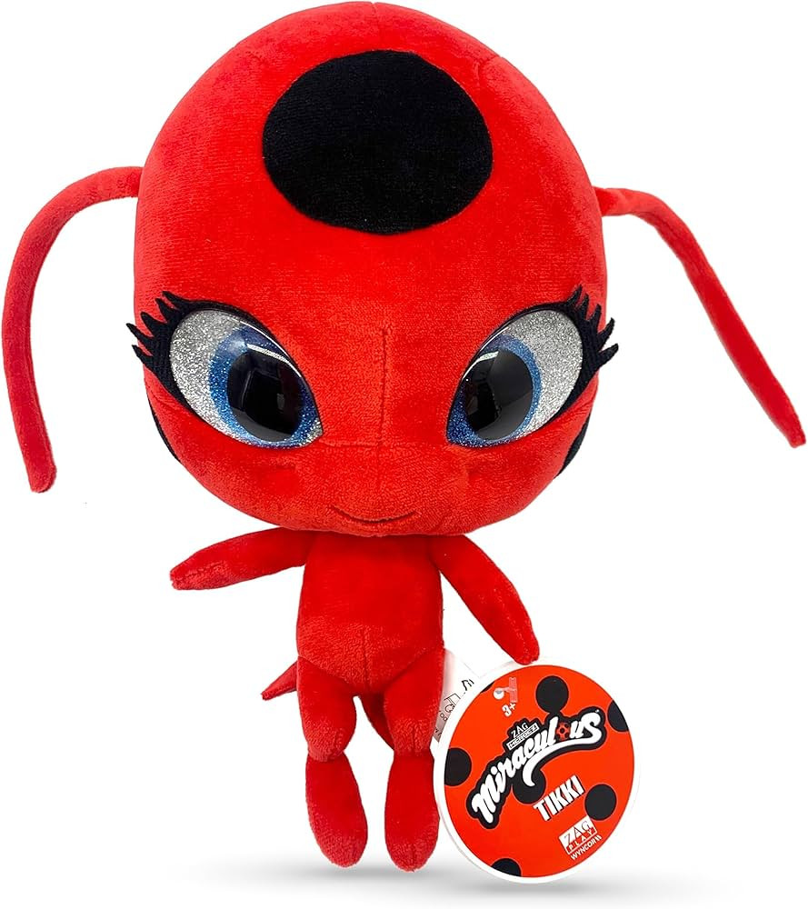 Miraculous Ladybug Kwami Mon Ami Plush Toy - Tikki The Ladybug, Super Soft Stuffed Animal - 9-inc... | Amazon (US)