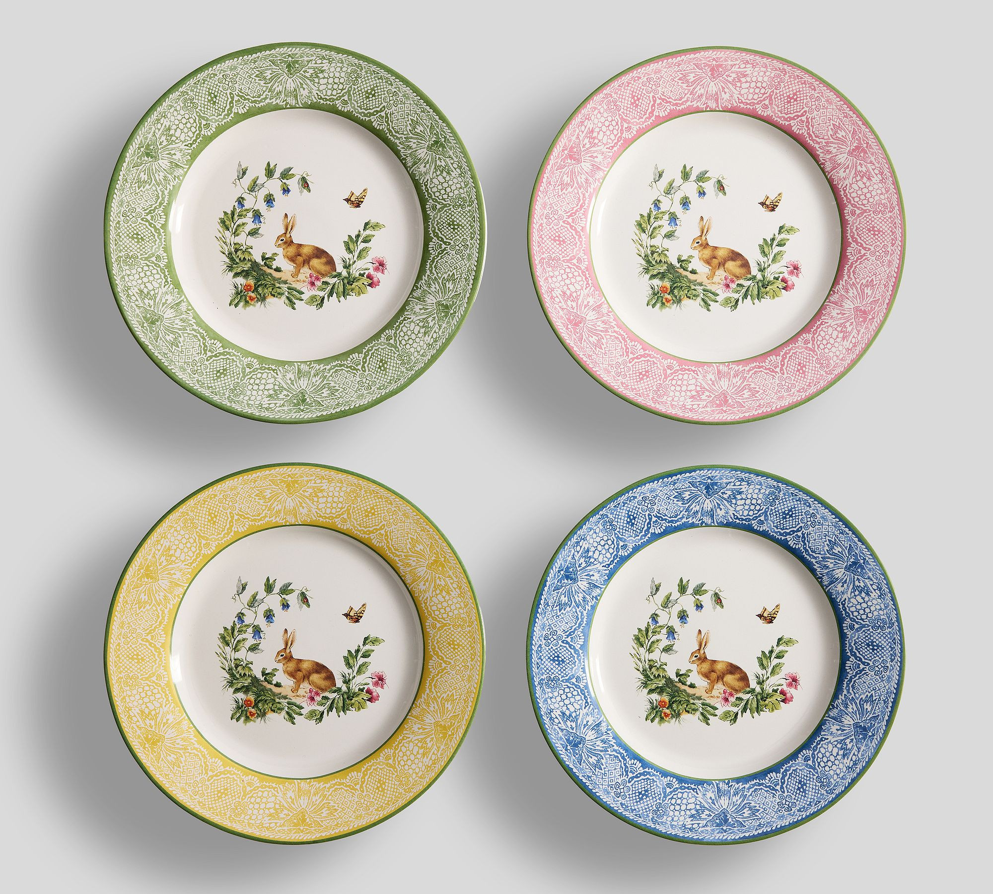 Botanical Bunny Stoneware Dinnerware Collection | Pottery Barn (US)