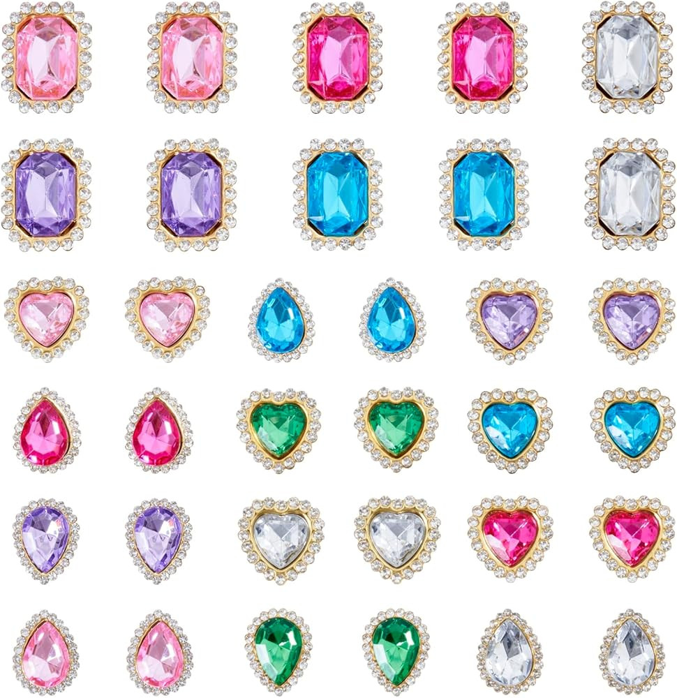 Bling Shoe Charms with Colorful Crystal Rhinestone Jewelry for Croc,Fashion Cute and Luxury Shoe ... | Amazon (US)