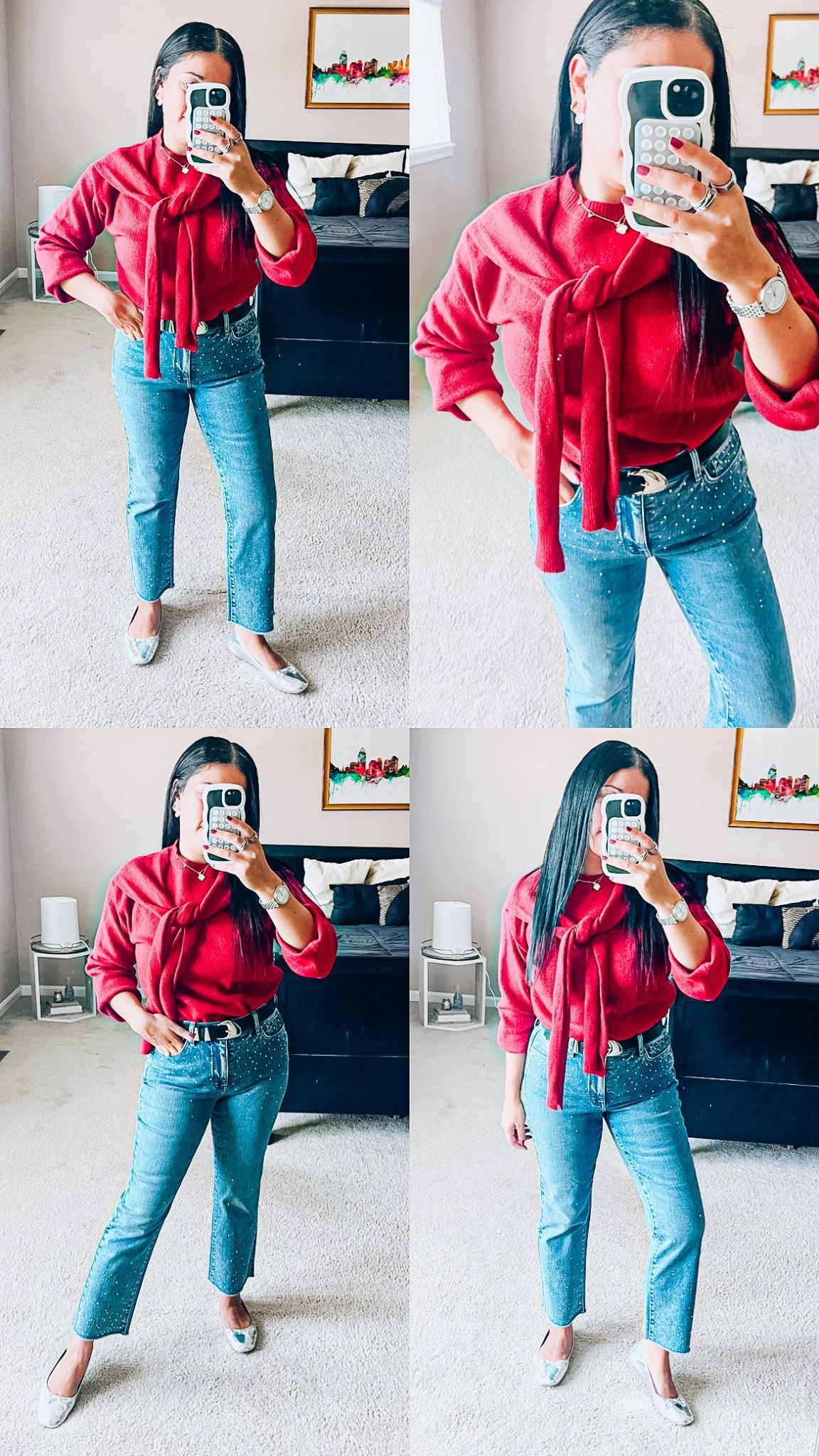 Sparkle jeans
Line & dot sweater
Silver flats
Silver jewelry 
Valentine’s Day outfit
Amazon belt


#LTKValentine #LTKgrwm #LTKootd