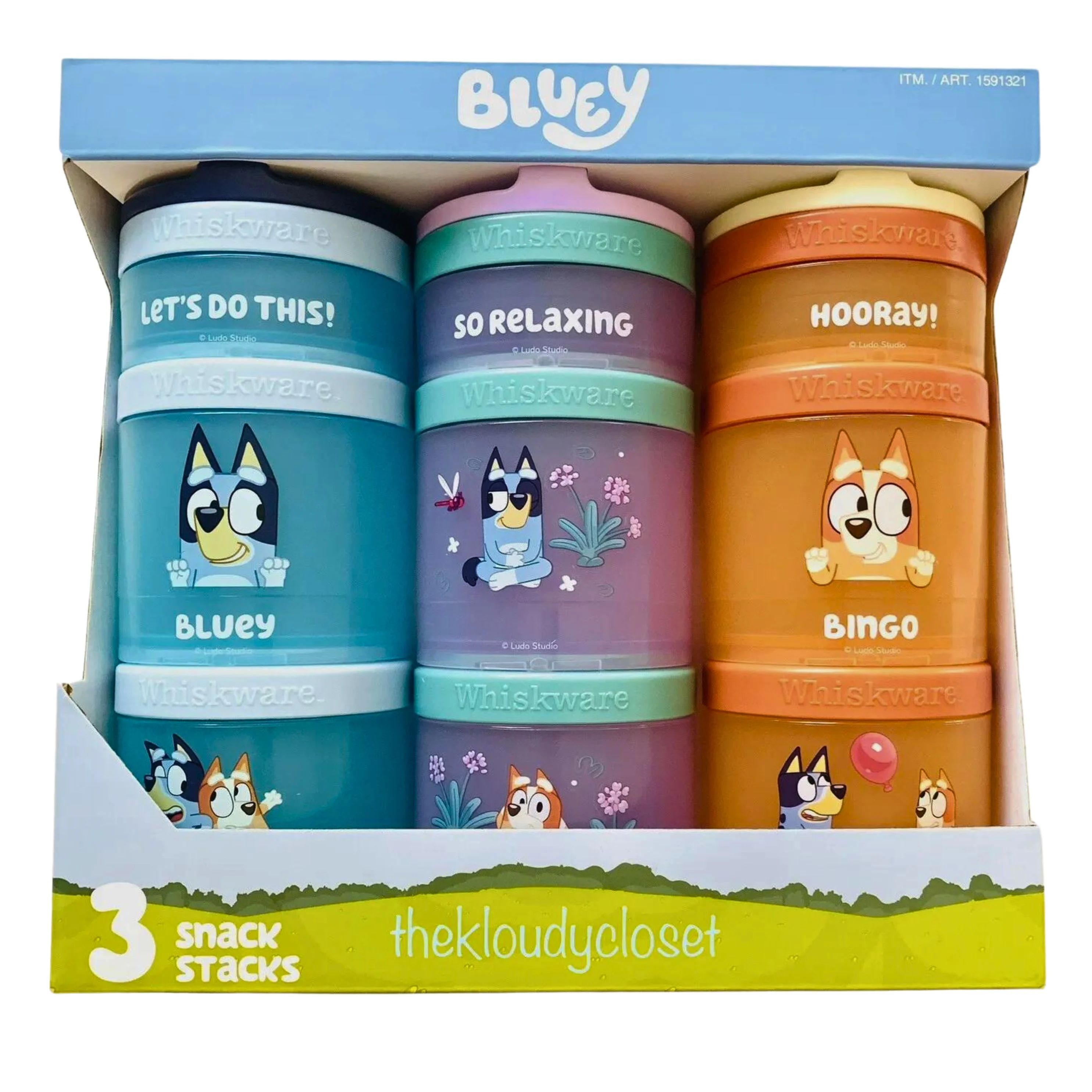 Bluey Whiskware Snack Containers  Set of 3 | Walmart (US)