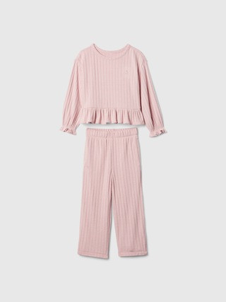 Baby & Toddler Softspun Ruffle Rib Outfit Set | Gap (US)