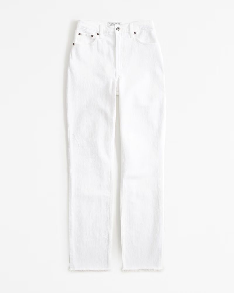 Women's Curve Love Ultra High Rise 90s Straight Jean | Women's Bottoms | Abercrombie.com | Abercrombie & Fitch (US)