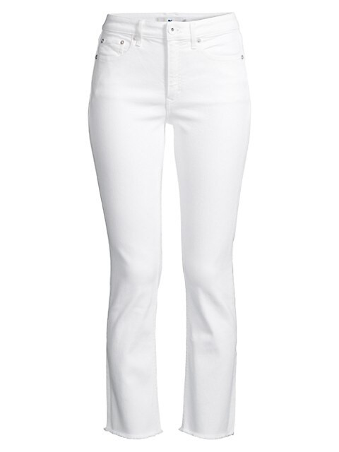 Jamie High-Rise Stretch Straight-Fit Jeans | Saks Fifth Avenue