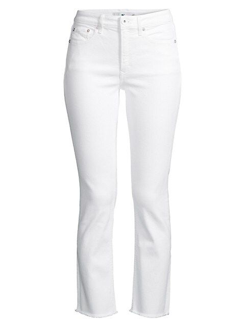Jamie High-Rise Stretch Straight-Fit Jeans | Saks Fifth Avenue