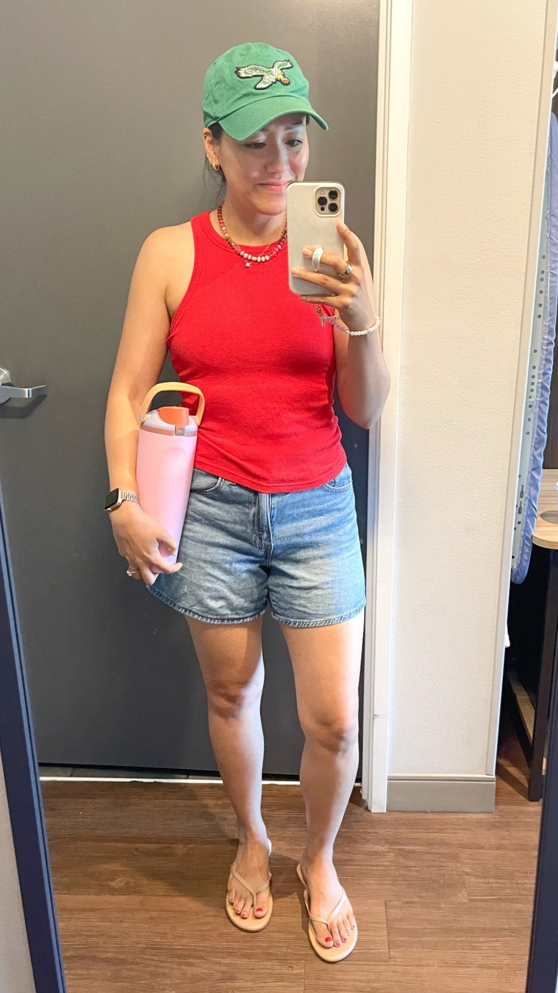 Size small tank
Size 27 shorts
Sandals are true to size

#LTKOver40 #LTKTravel #LTKootd