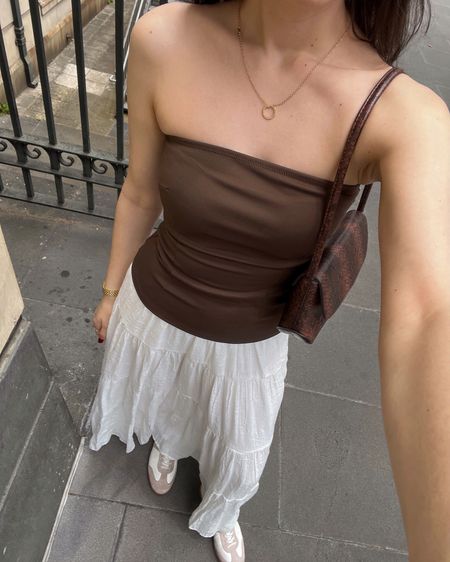Necklace: nardour 
Top + bag: glassons (linked similar)
Skirt: linked exact 

#LTKfindsunder100 #LTKstyletip #LTKaustralia