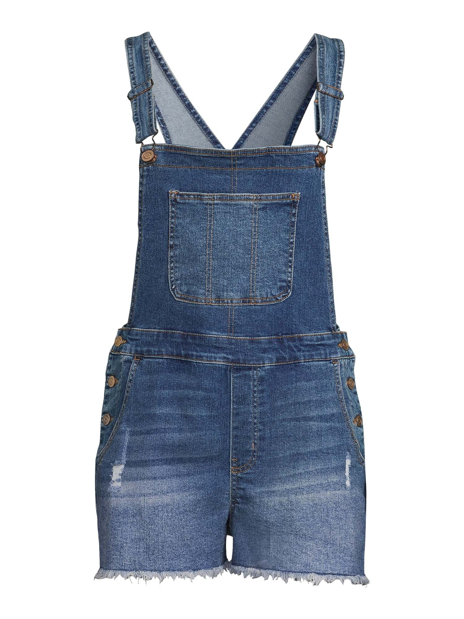 No Boundaries Juniors Relaxed Boyfriend Shortalls | Walmart (US)
