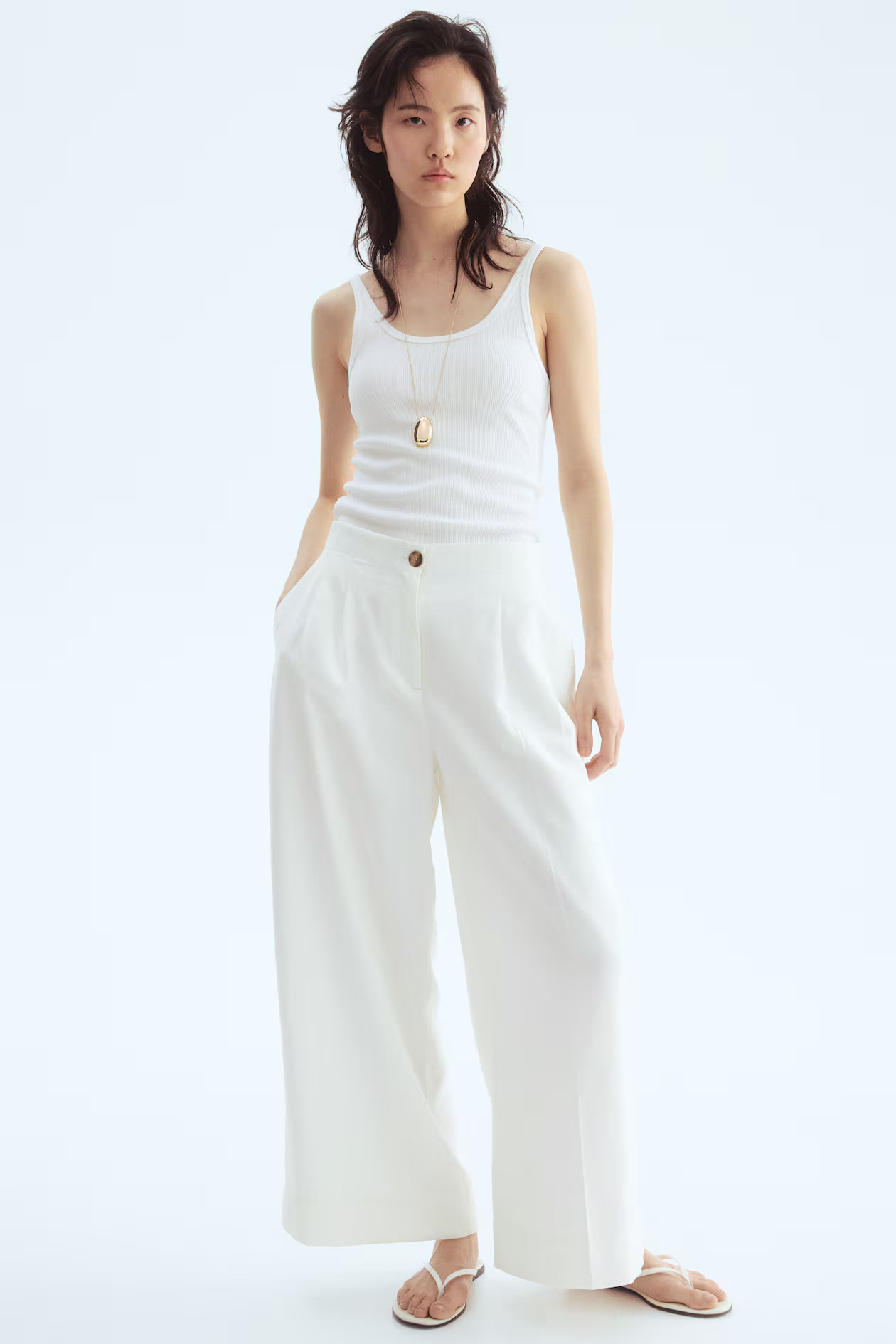 Wide-Leg Ankle-Length Pants | H&M (US + CA)