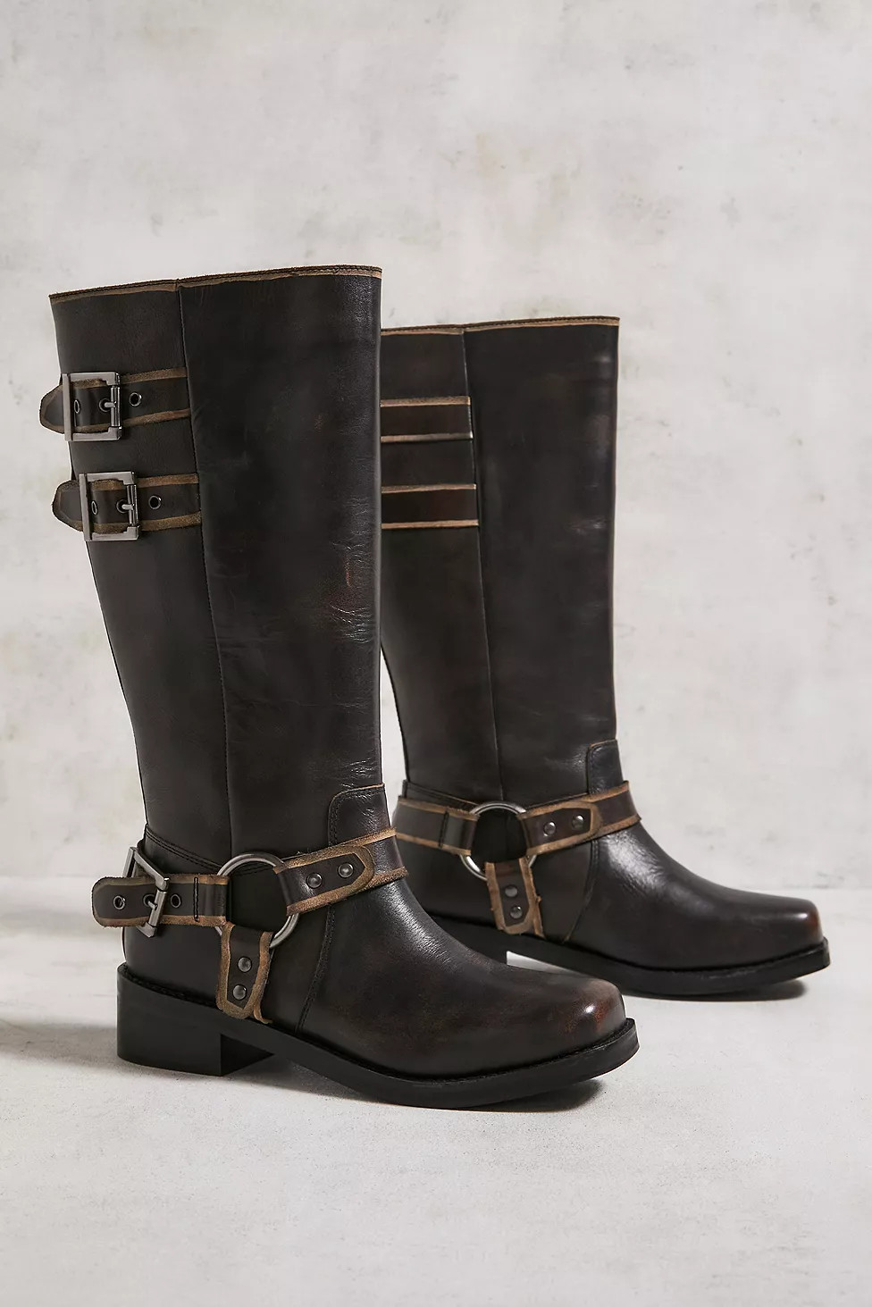 UO Brown Ryder Biker Boots | Urban Outfitters UK