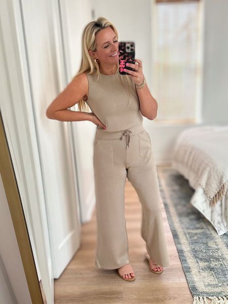 Spanx air essentials jumpsuit for the win. Obsessed with this color!! Wearing a size small, petite. Code FANCYXSPANX FOR 10% off // comes in 4 other colors too

#LTKstyletip #LTKSeasonal #LTKFind