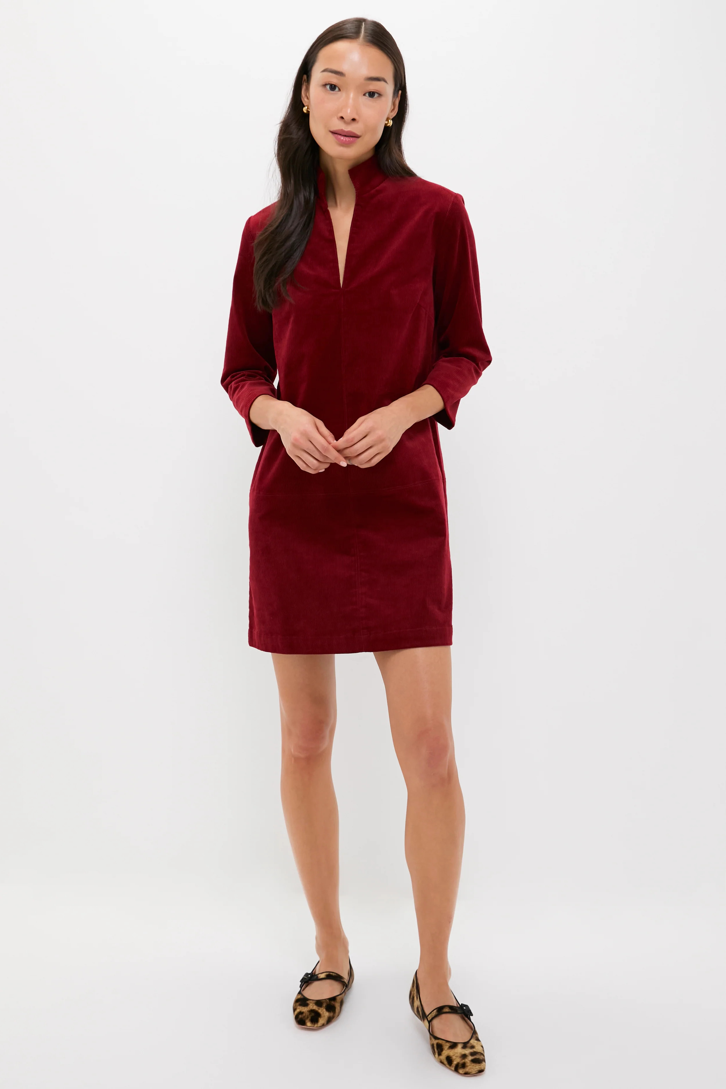 Merlot Corduroy Clifton Dress | Tuckernuck (US)