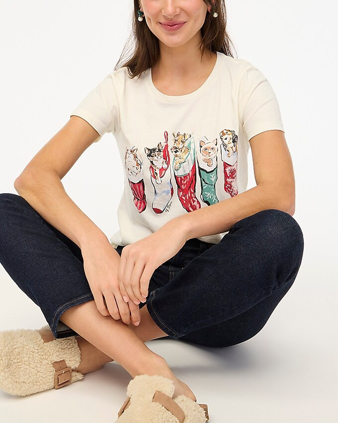 Pet stockings graphic tee | J.Crew Factory