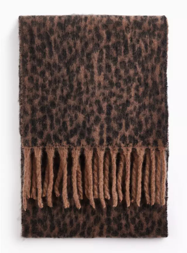 Buy Leopard Heavyweight Scarf One Size | Scarves | Tu | Tu Clothing
