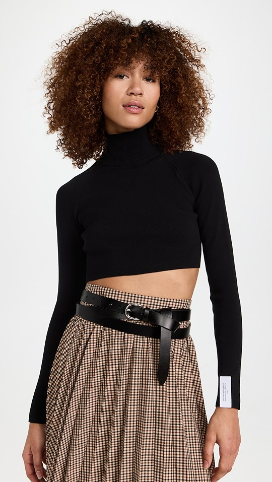 Back Ribbon Cropped Mask Top | Shopbop