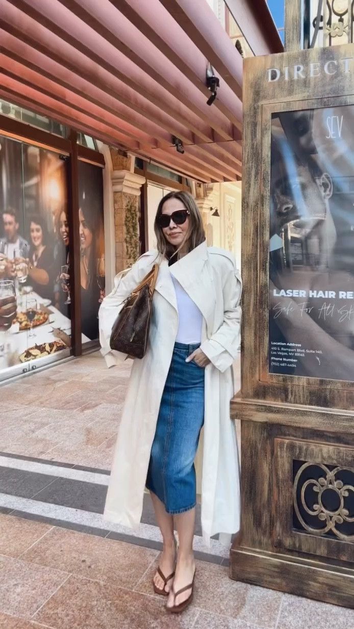 Transitional outfit 
Zara trench coat wearing a size medium fits oversized 

#LTKgrwm #LTKootd #LTKWorkwear