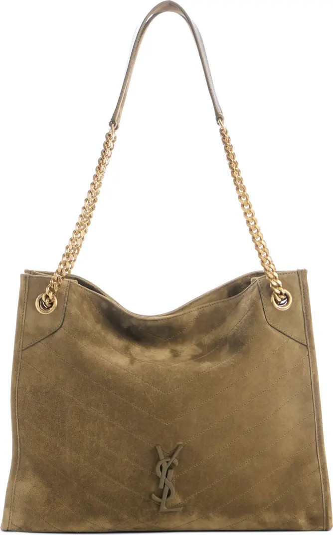Medium Cassandre Niki Matelassé Suede Tote | Nordstrom