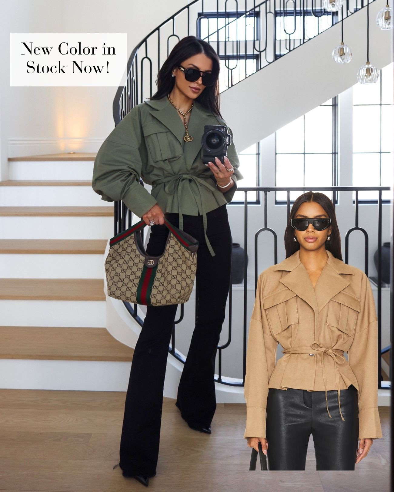 Spring date night outfit
This revolve green jacket is back in stock but selling fast. It’s back in a new color and perfect for summer! So chic paired with my Veronica Beard Beverly jeans and Gucci giglio bag.

#LTKOver40 #LTKootd #LTKWorkwear