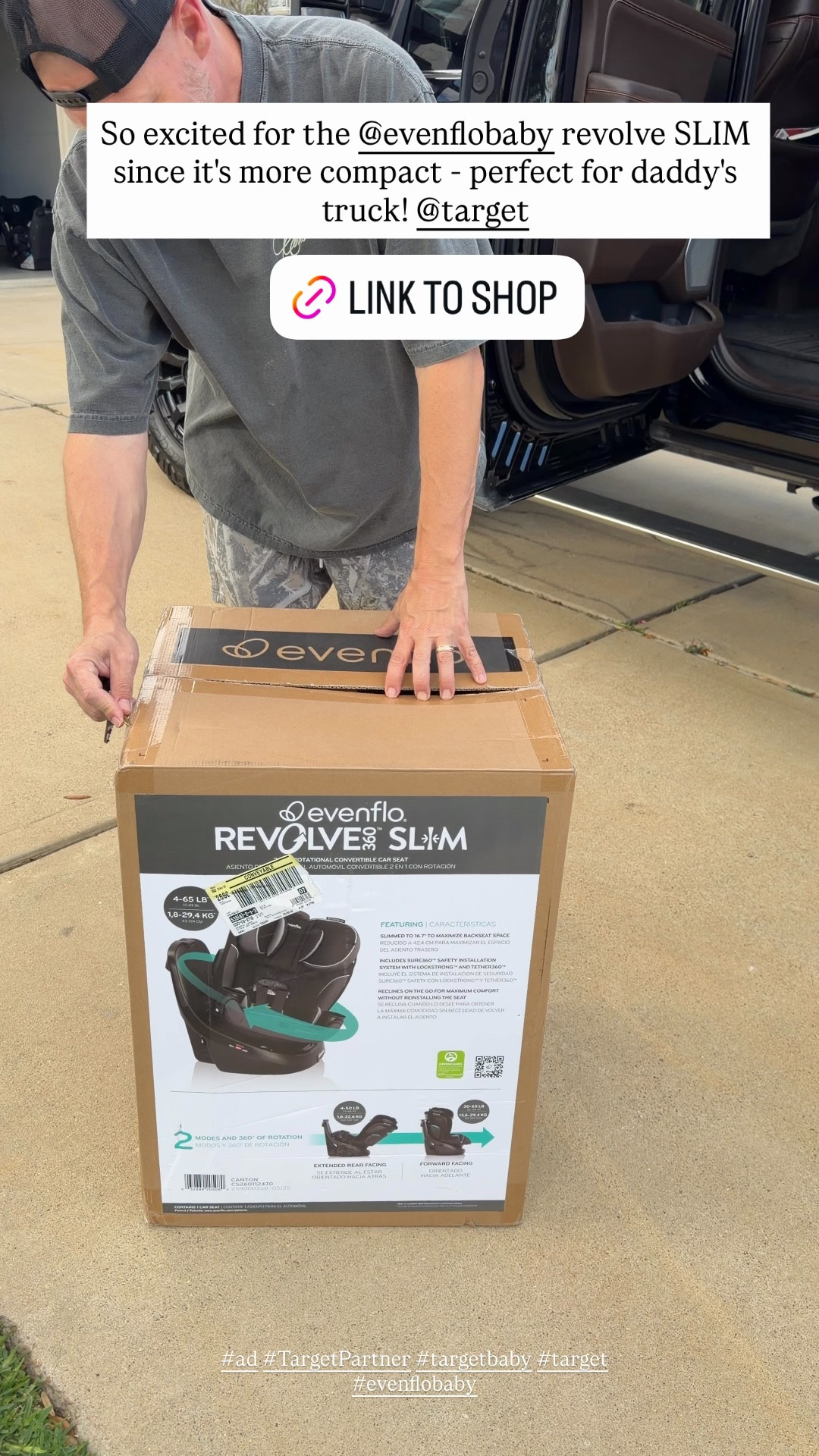 #Ad Loving our new @evenflobaby slim revolve car seat!! 20% off @Target spring Car Seat Trade In event is happening 4/19 though 5/2. Bring in your old car seat to any Target to be recycled and receive a 20% off coupon to purchase a new Evenflo car seat, stroller or travel system. The coupon is good through May 16!! 

@evenflobaby @Target 
#TargetPartner #targetbaby, #target, #evenlfobaby

#LTKSaleAlert #LTKBaby #LTKKids