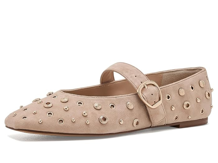 Dolce Vita Mella Stud Women's Flat Shoes Camel: 6 M, Suede | Zappos.com