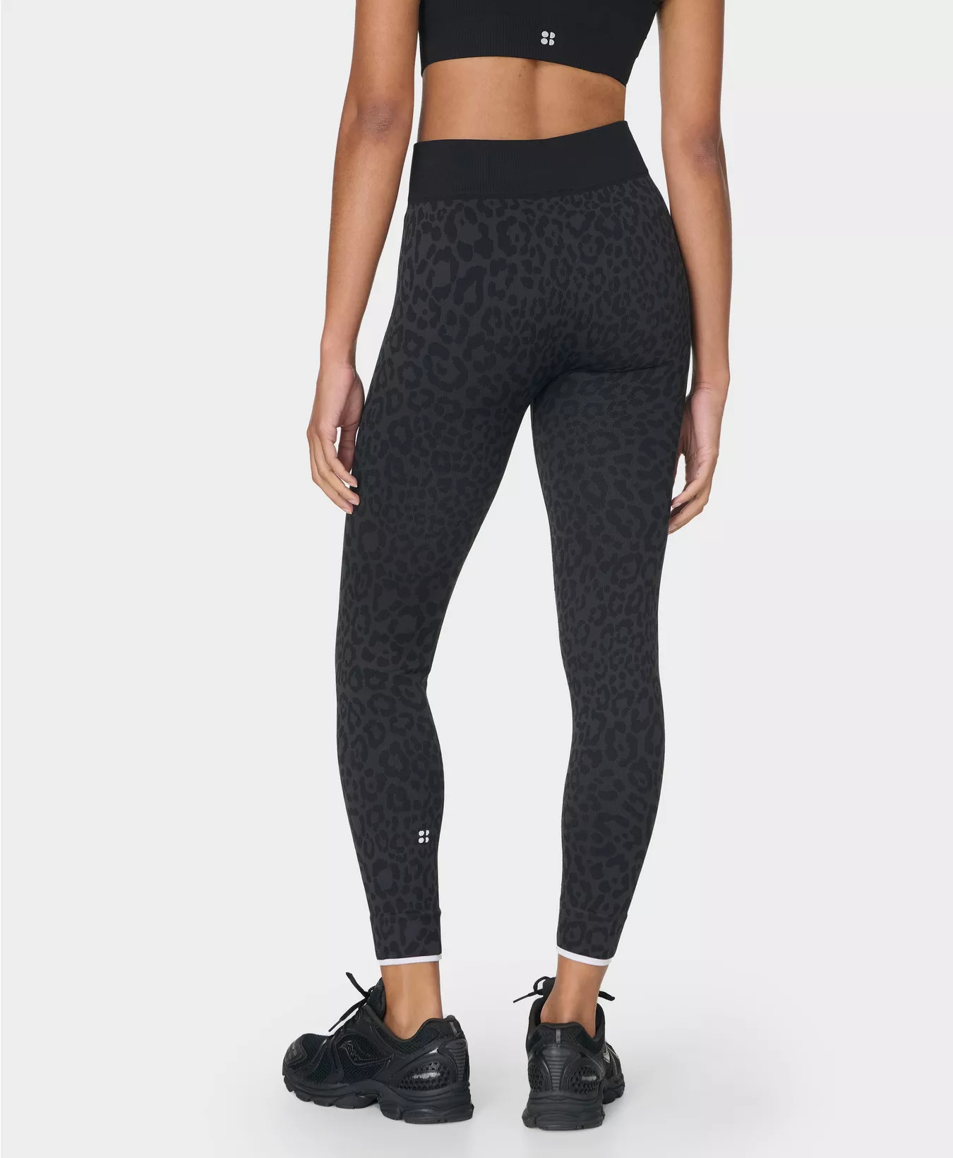 Animal Base Layer Leggings - Grey Leo Jacquard  | Sweaty Betty | Sweaty Betty UK