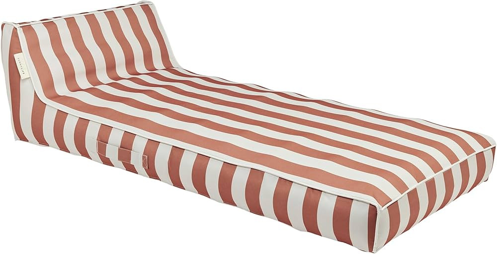 SUNNYLiFE Luxe Lie-On Lounger, Inflatable Pool Float, Indoor/Outdoor Use, Backrest Support, PVC/P... | Amazon (US)