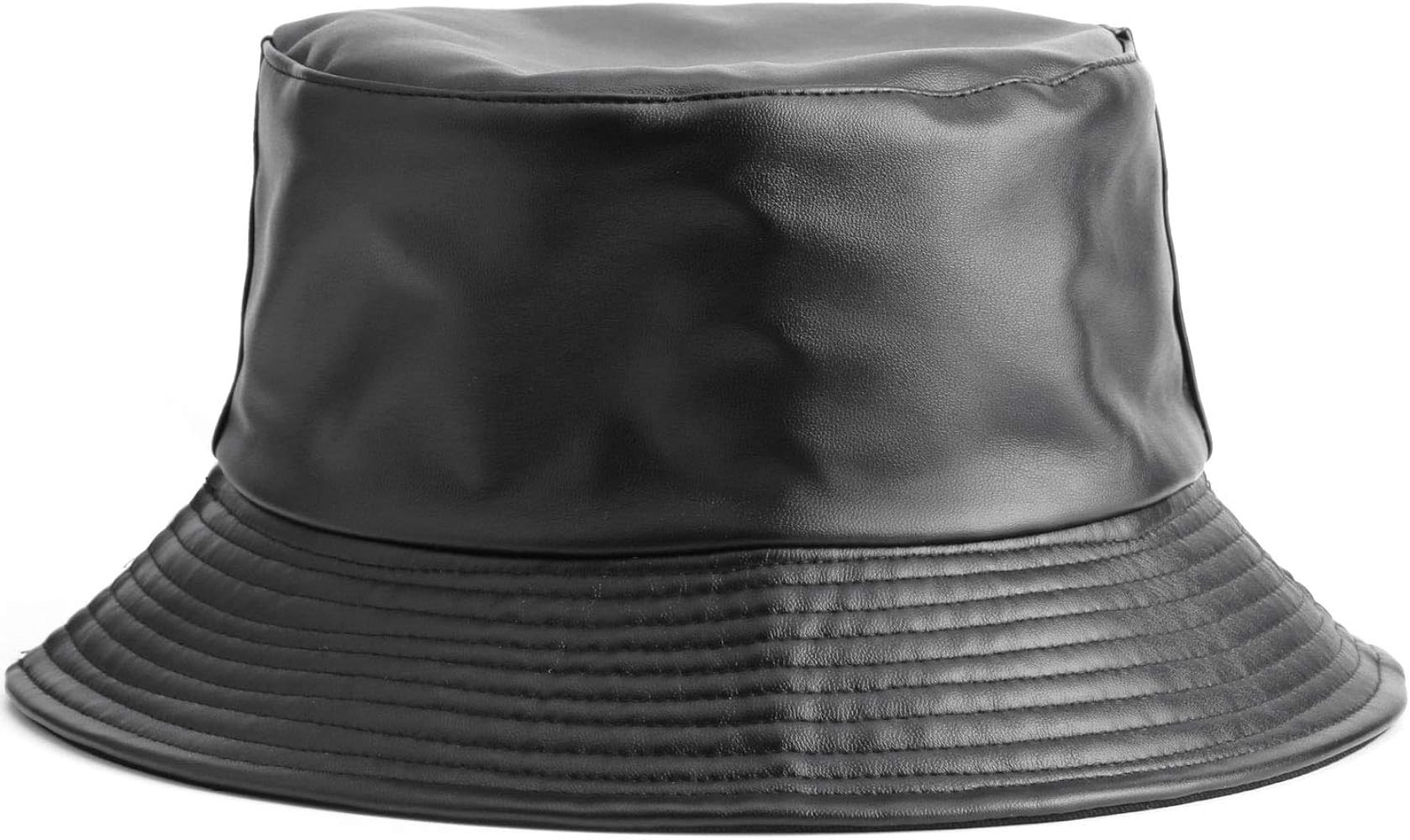 Reversible Bucket Hats for Women, Trendy Cotton Twill Canvas Leather Sun Fishing Hat Fashion Cap ... | Amazon (US)